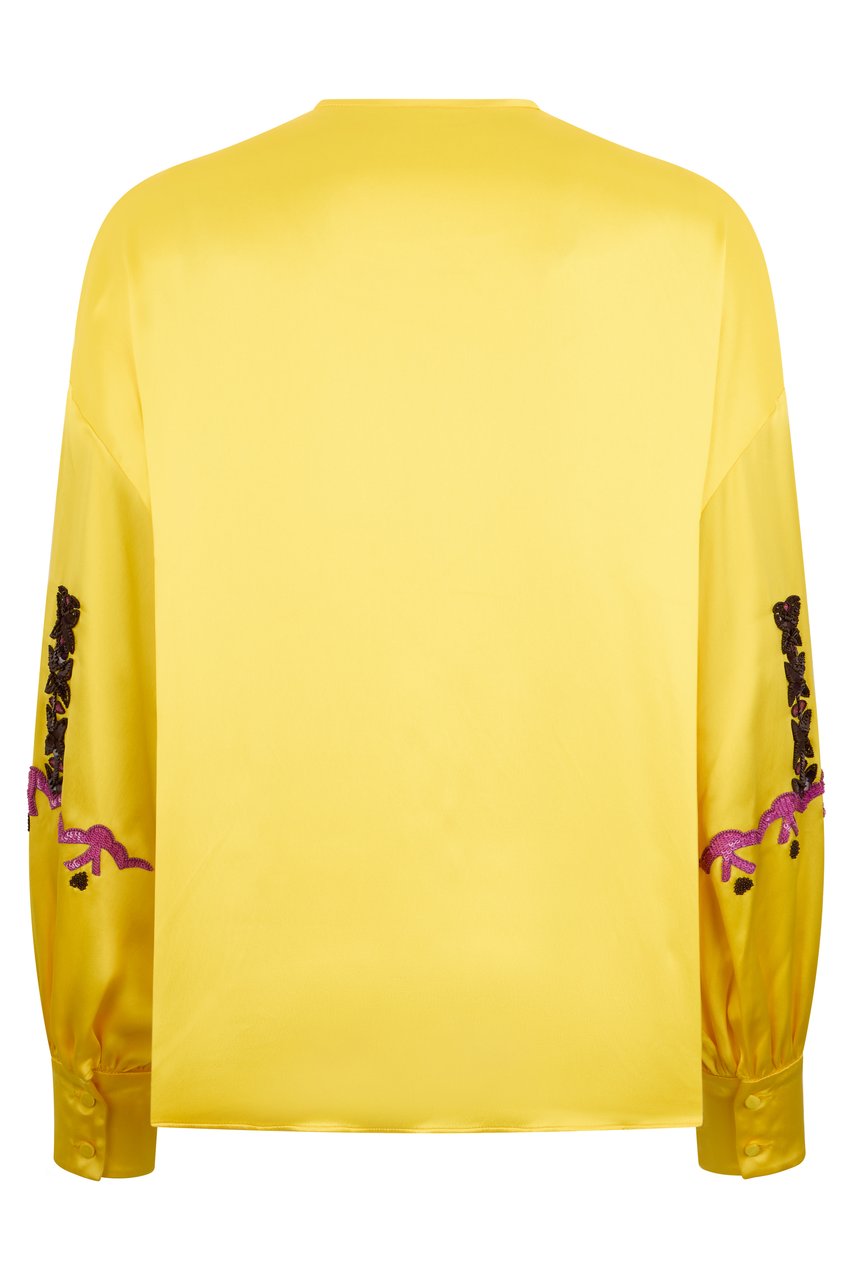 Valentino Silk blouse Geel