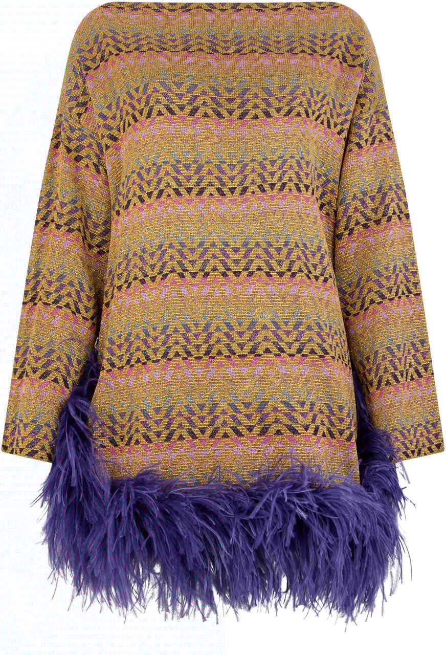 Valentino Mini jacquard dress Goud