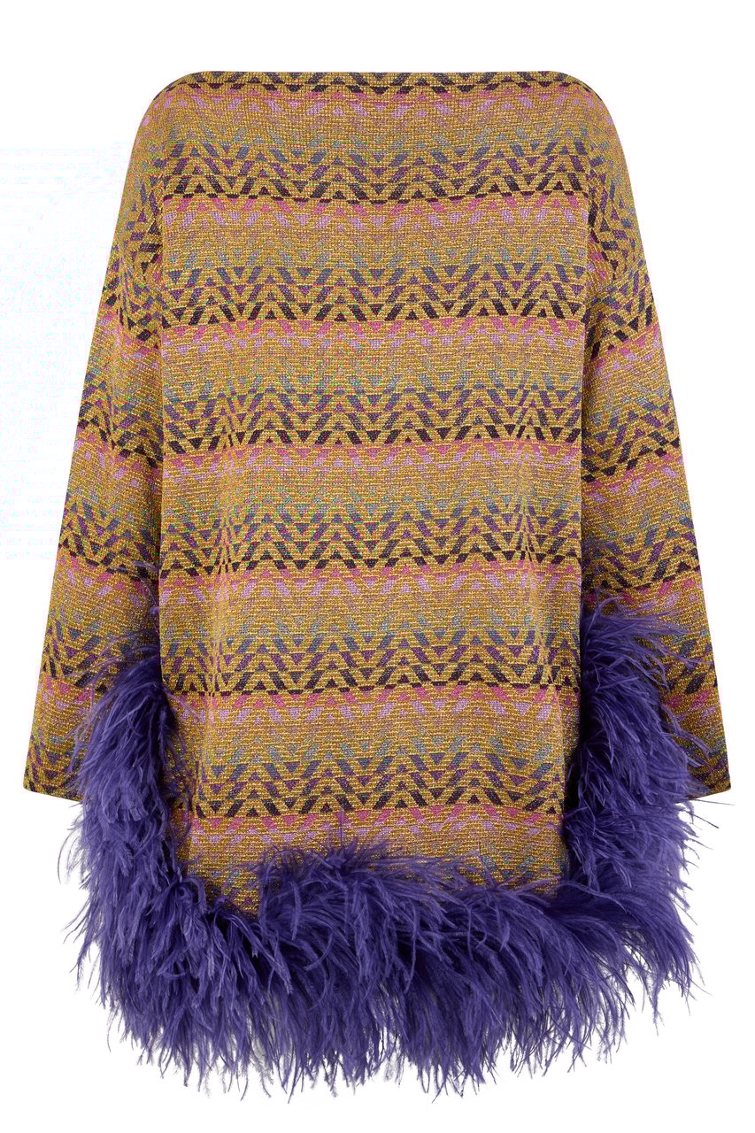 Valentino Mini jacquard dress Goud