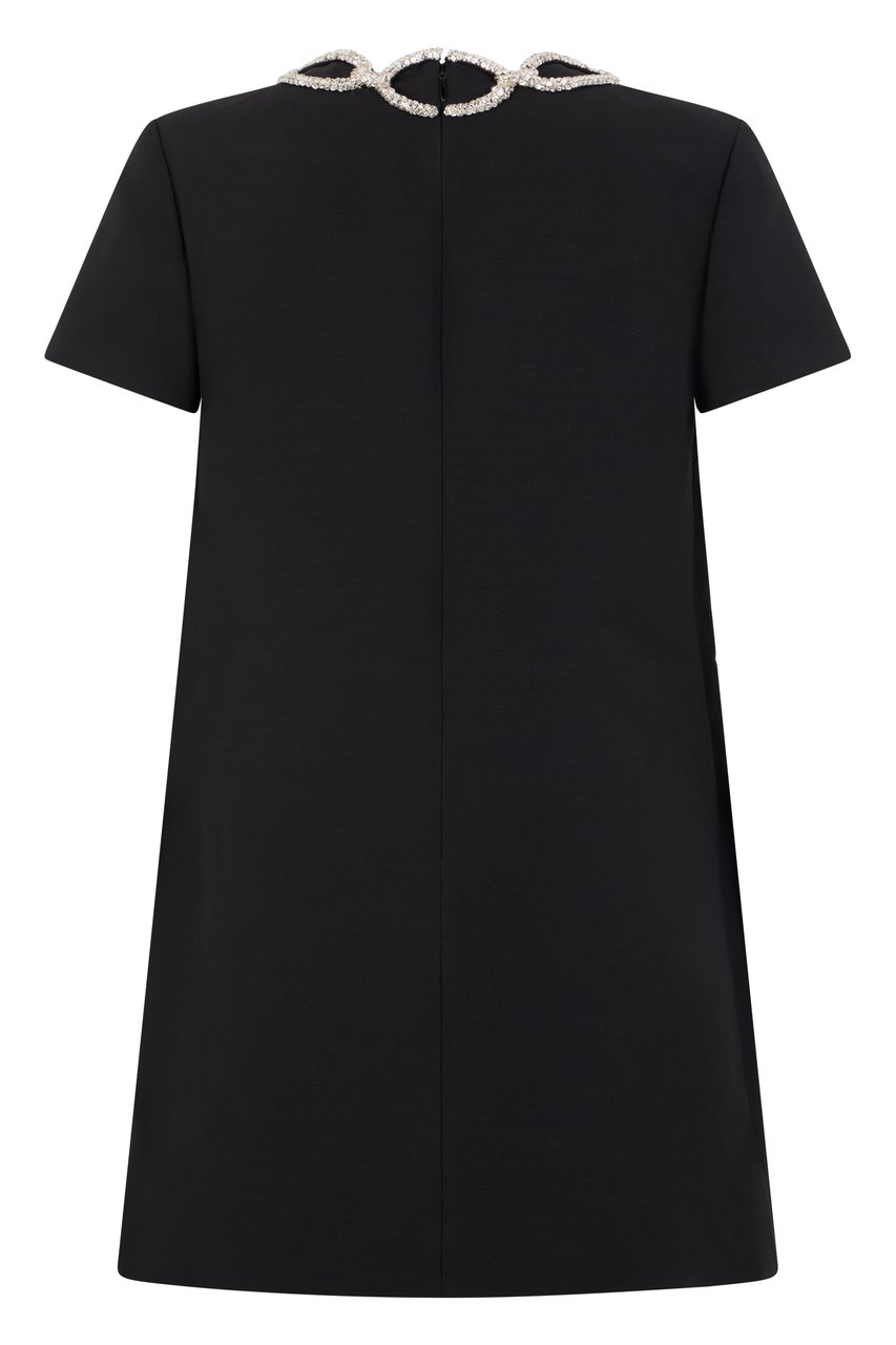 Valentino Mini dress with sequined details Zwart