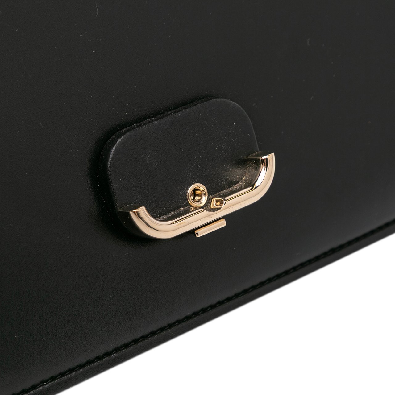 Valentino Small Leather Letter Crossbody Zwart