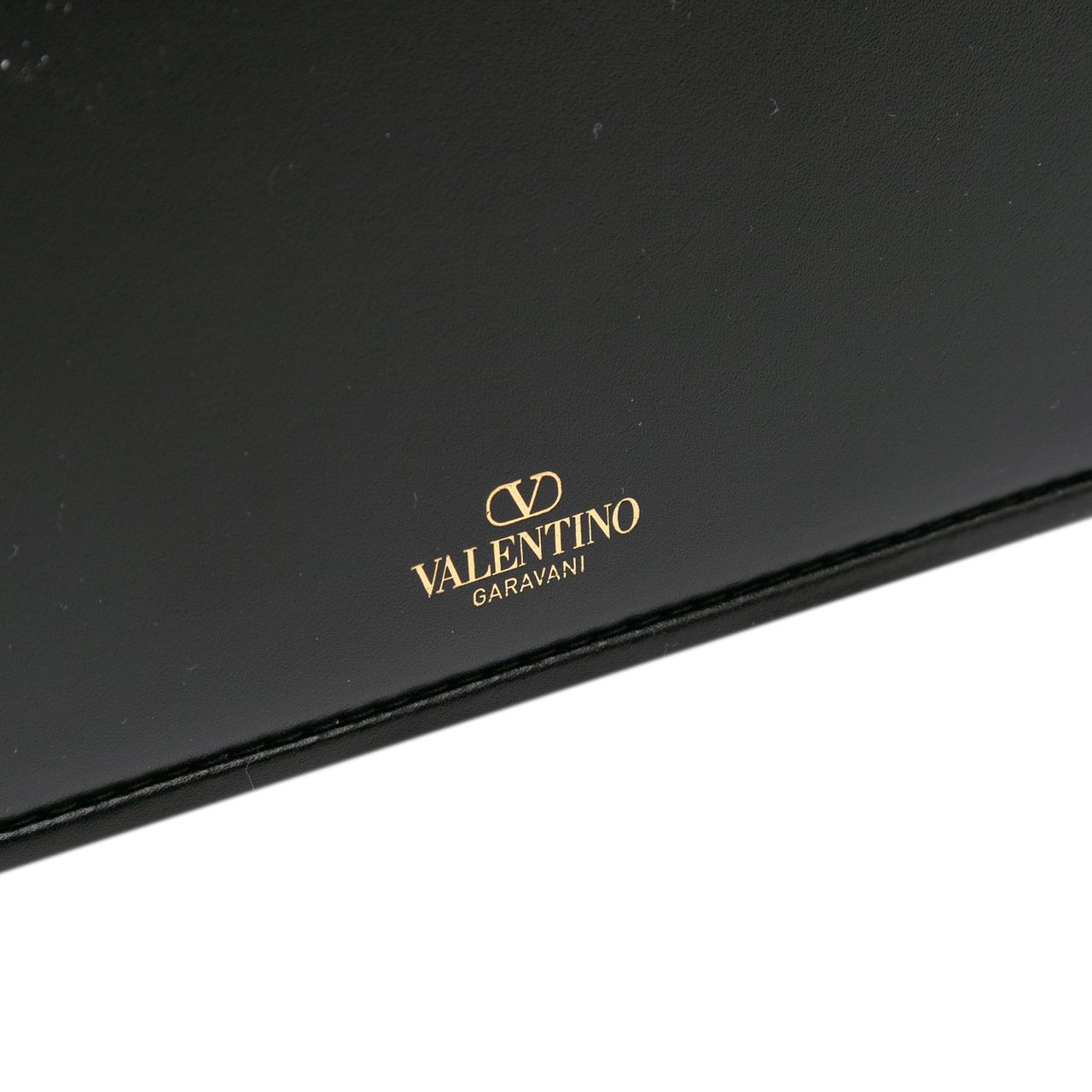 Valentino Small Leather Letter Crossbody Zwart