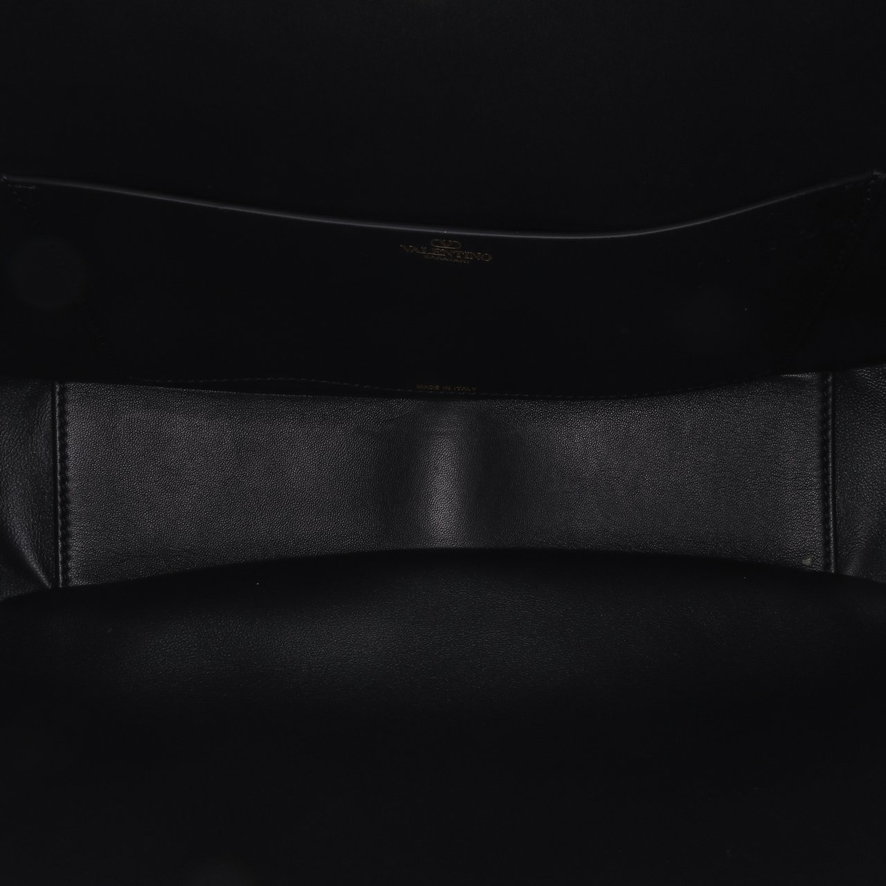 Valentino Leather Vlogo Gate Shoulder Bag Zwart