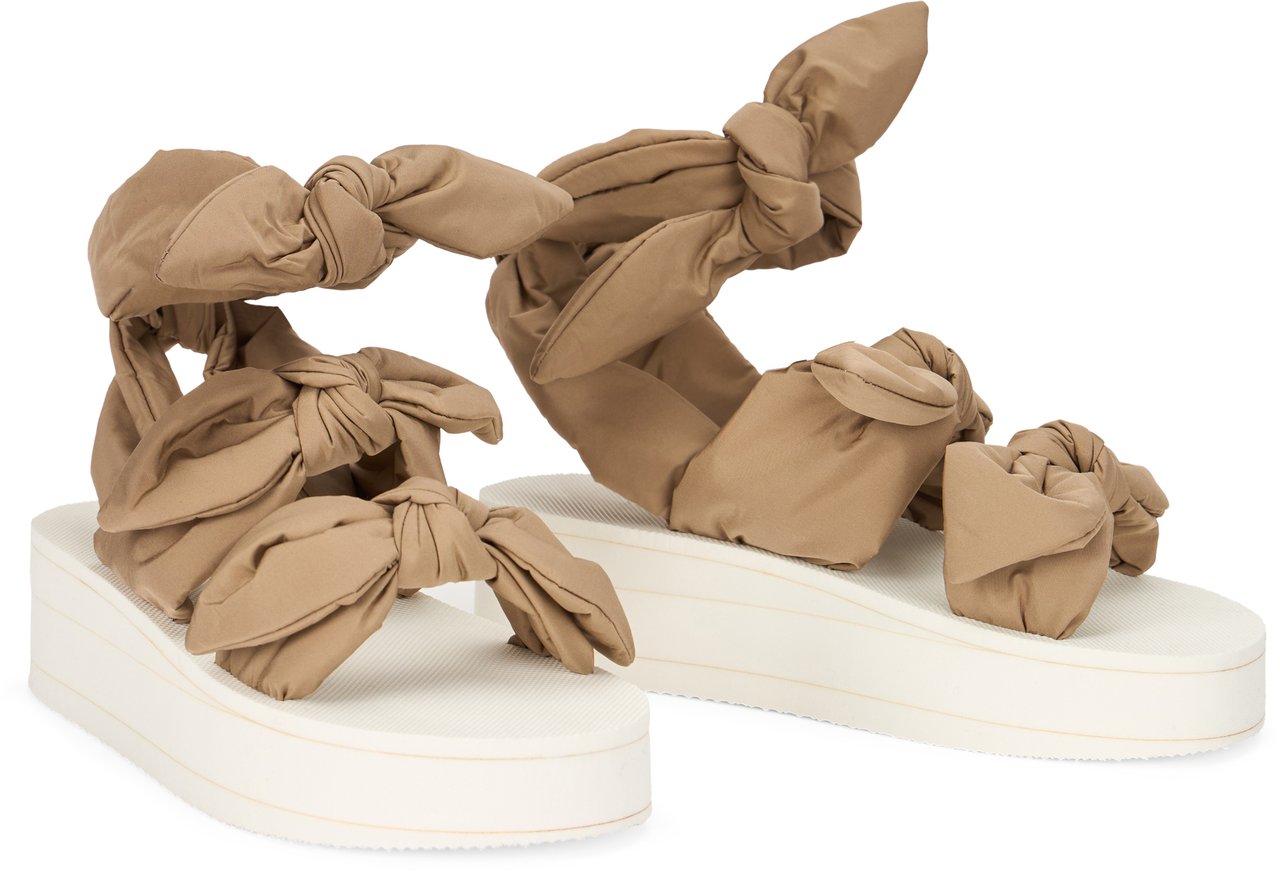 Valentino Brown platform sandals, casual and summer Bruin