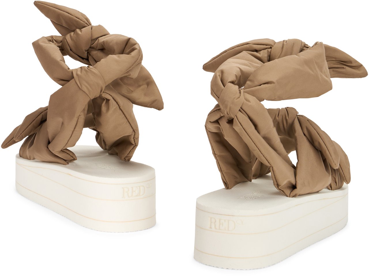 Valentino Brown platform sandals, casual and summer Bruin