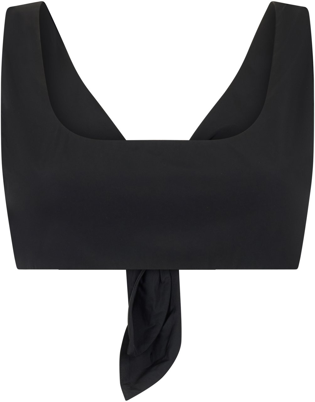 Valentino Black short top with a wide neckline elegant Zwart