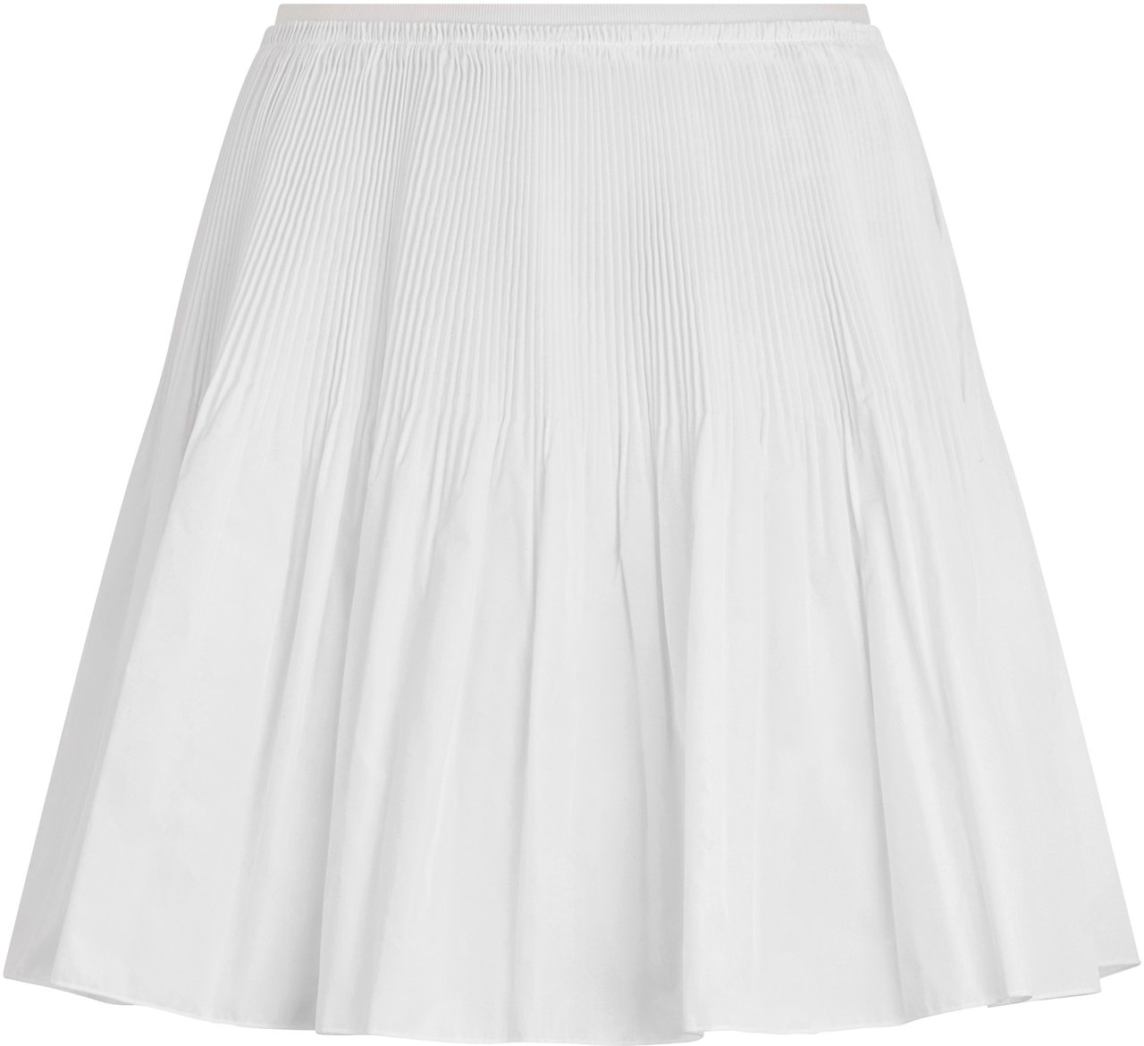 Valentino Short white pleated skirt, casual and versatile Wit
