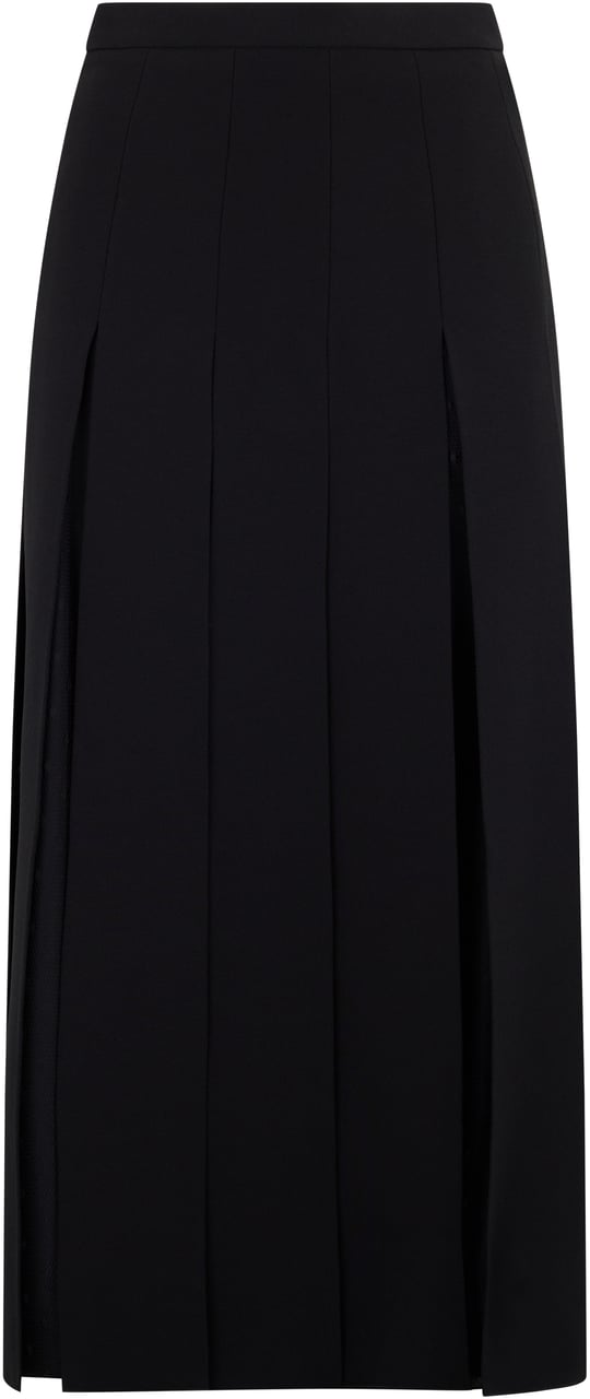 Valentino Long black elegant and versatile skirt Zwart