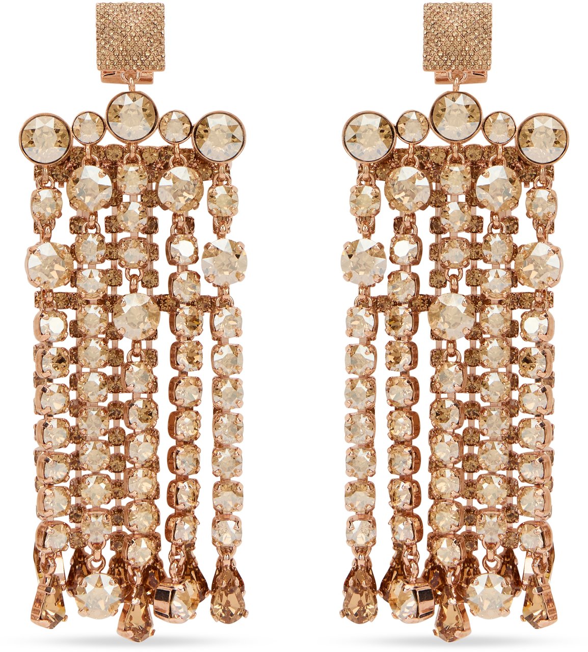 Valentino Elegant dangling earrings in gold tone Goud