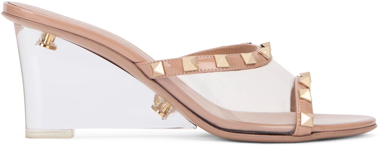 Valentino Mules in leather Roze