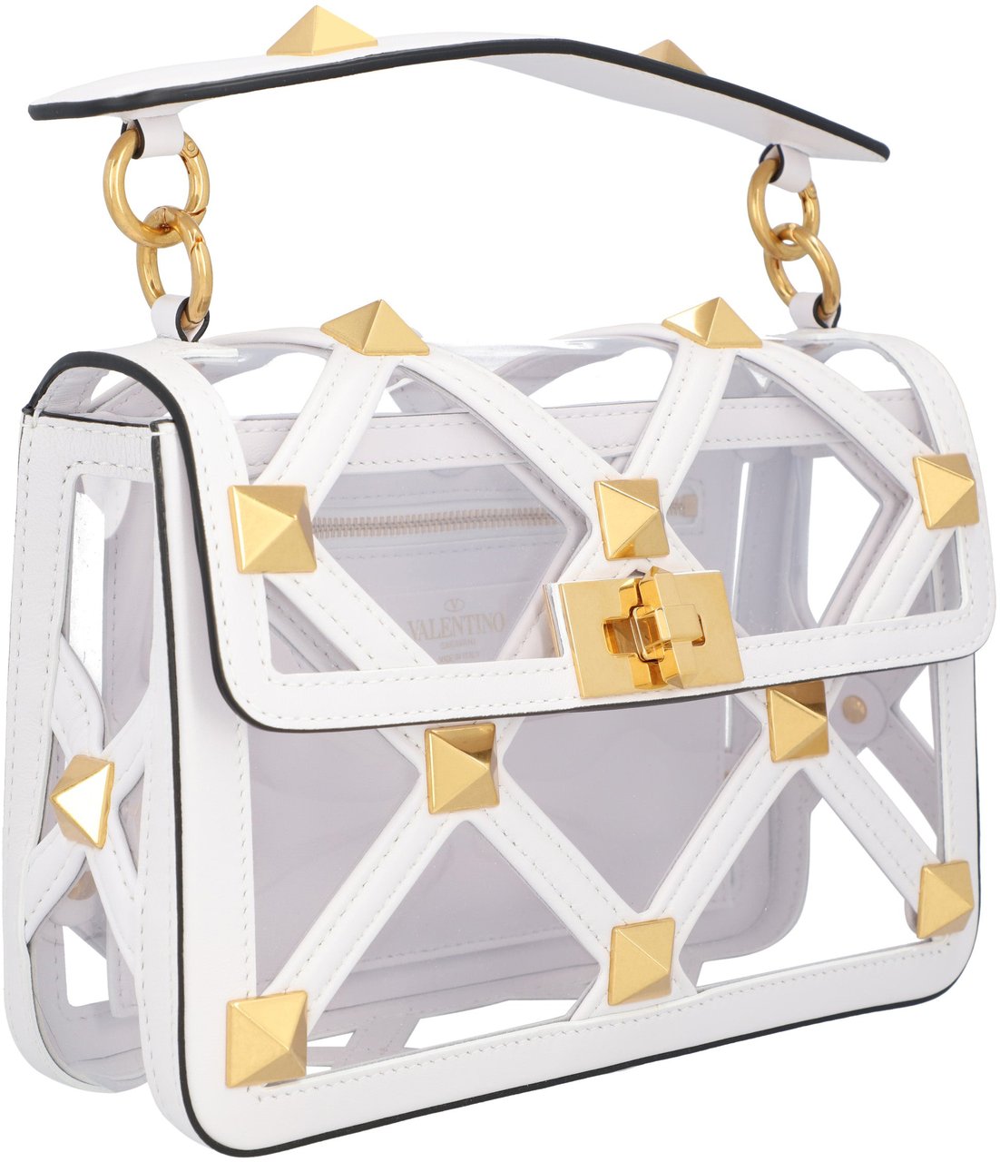 Valentino Roman Stud Bag Transparent Wit