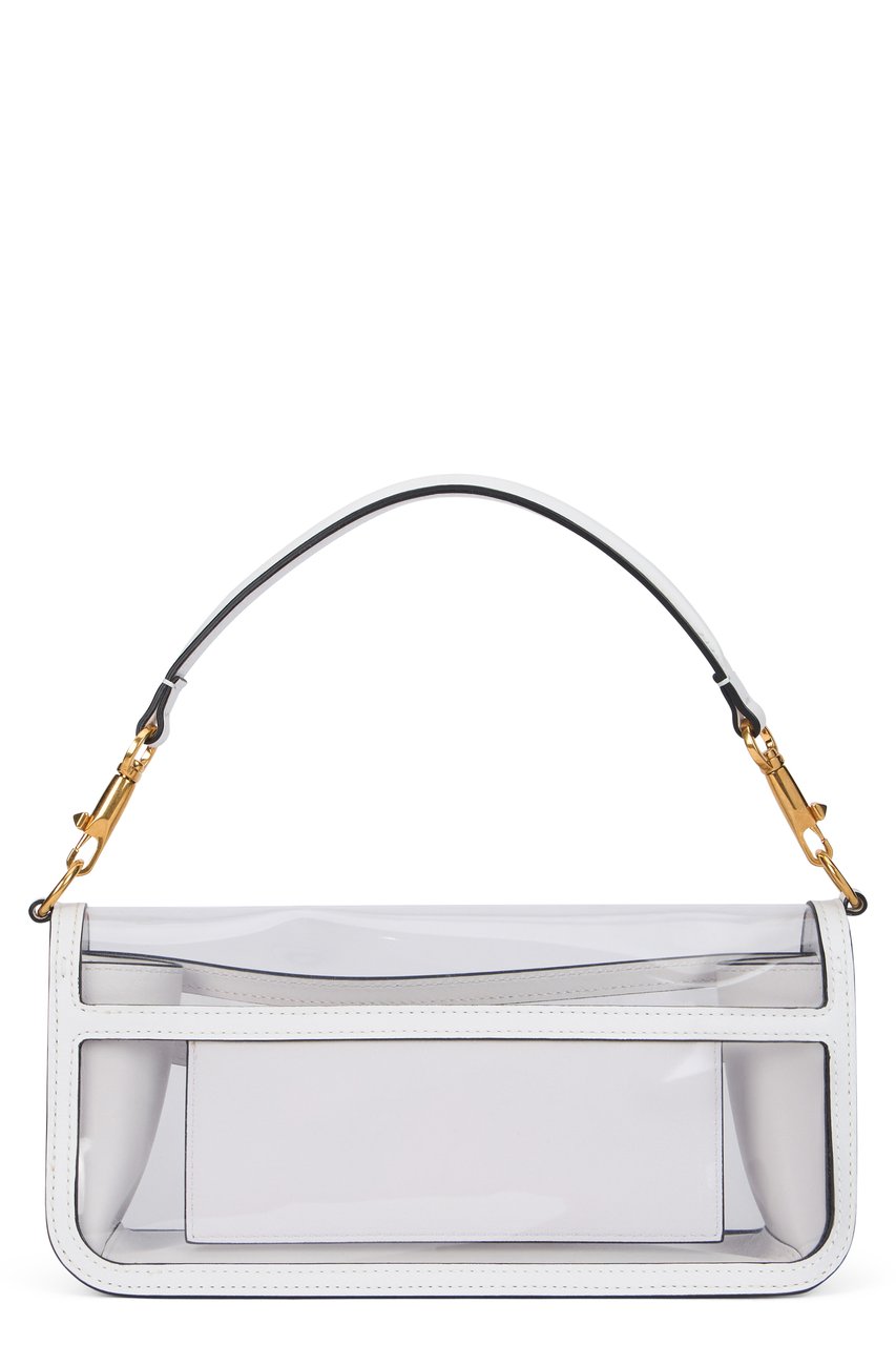 Valentino Elegant Transparent Bag with Golden Details Wit