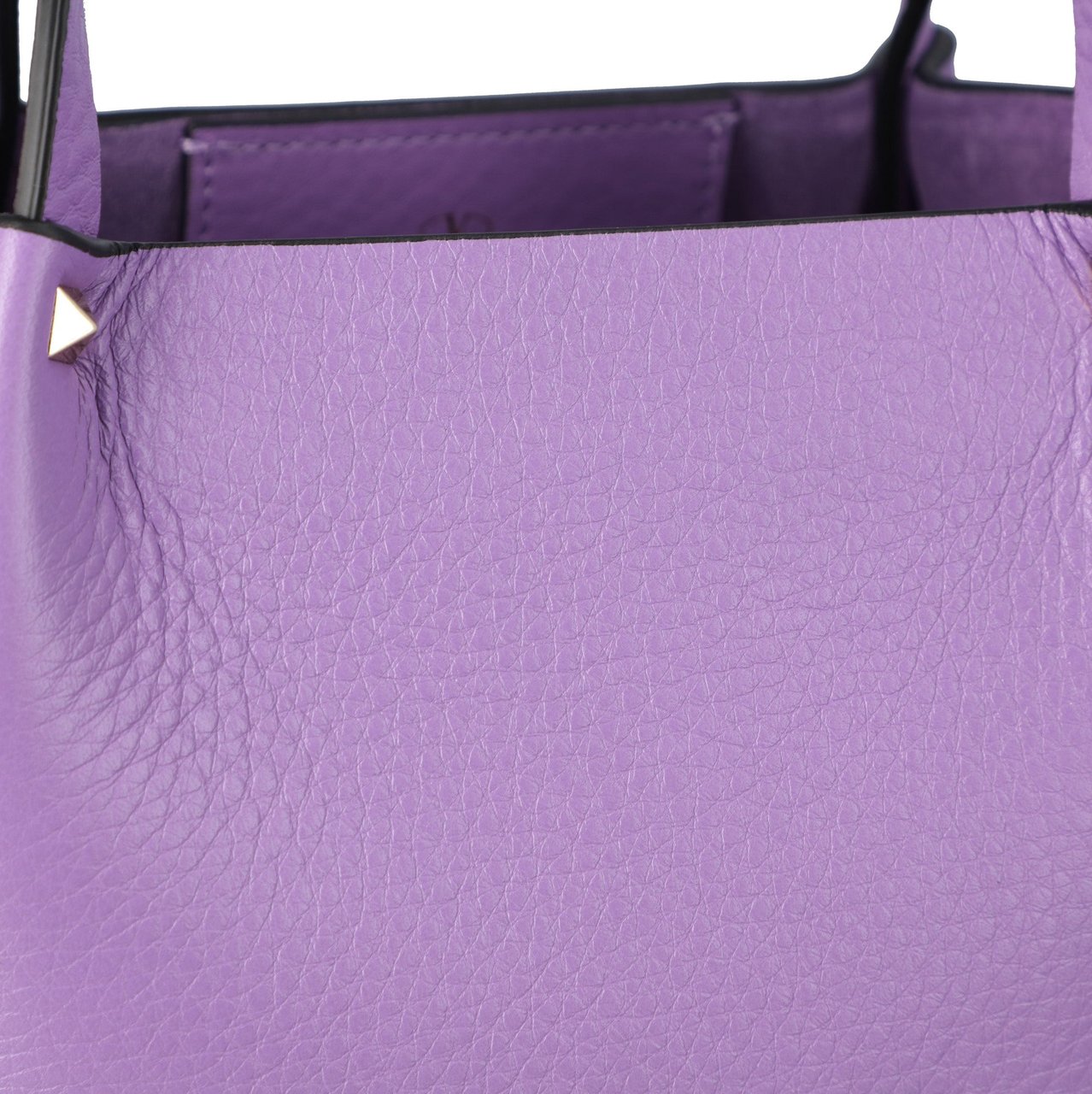 Valentino Rockstud-Embellished Tote Bag Purple Paars