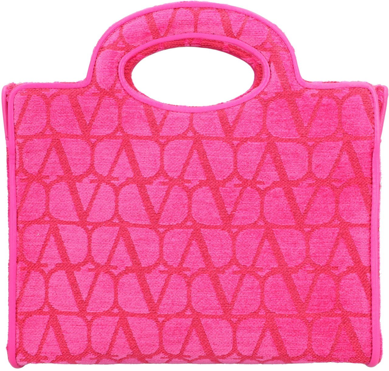 Valentino Vlogo Monogram The Third Open-Top Shoulder Bag Roze