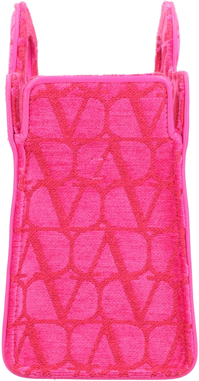 Valentino Vlogo Monogram The Third Open-Top Shoulder Bag Roze