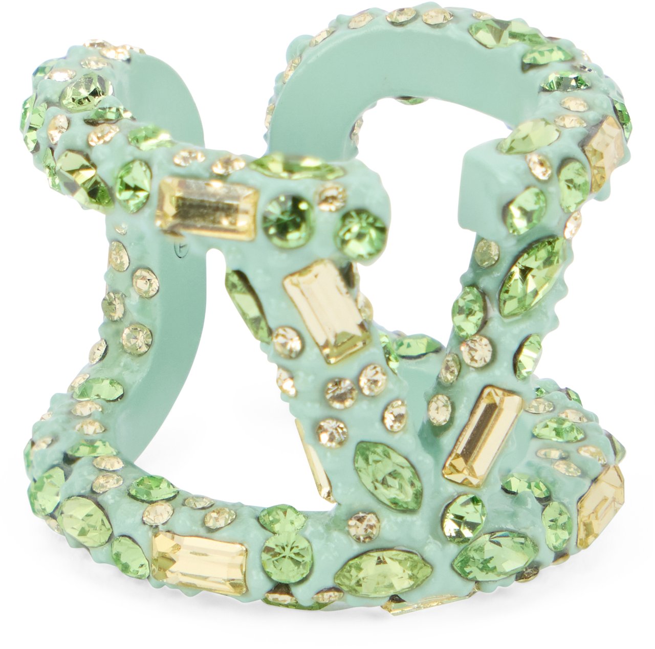 Valentino Stone Ring embellished with stonesring Groen