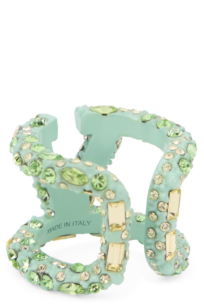 Valentino Stone Ring embellished with stonesring Groen