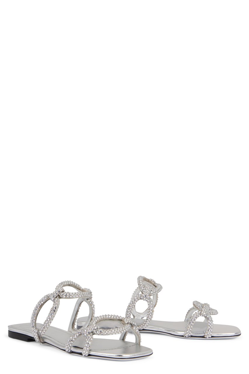 Valentino Square-toe mules Zilver