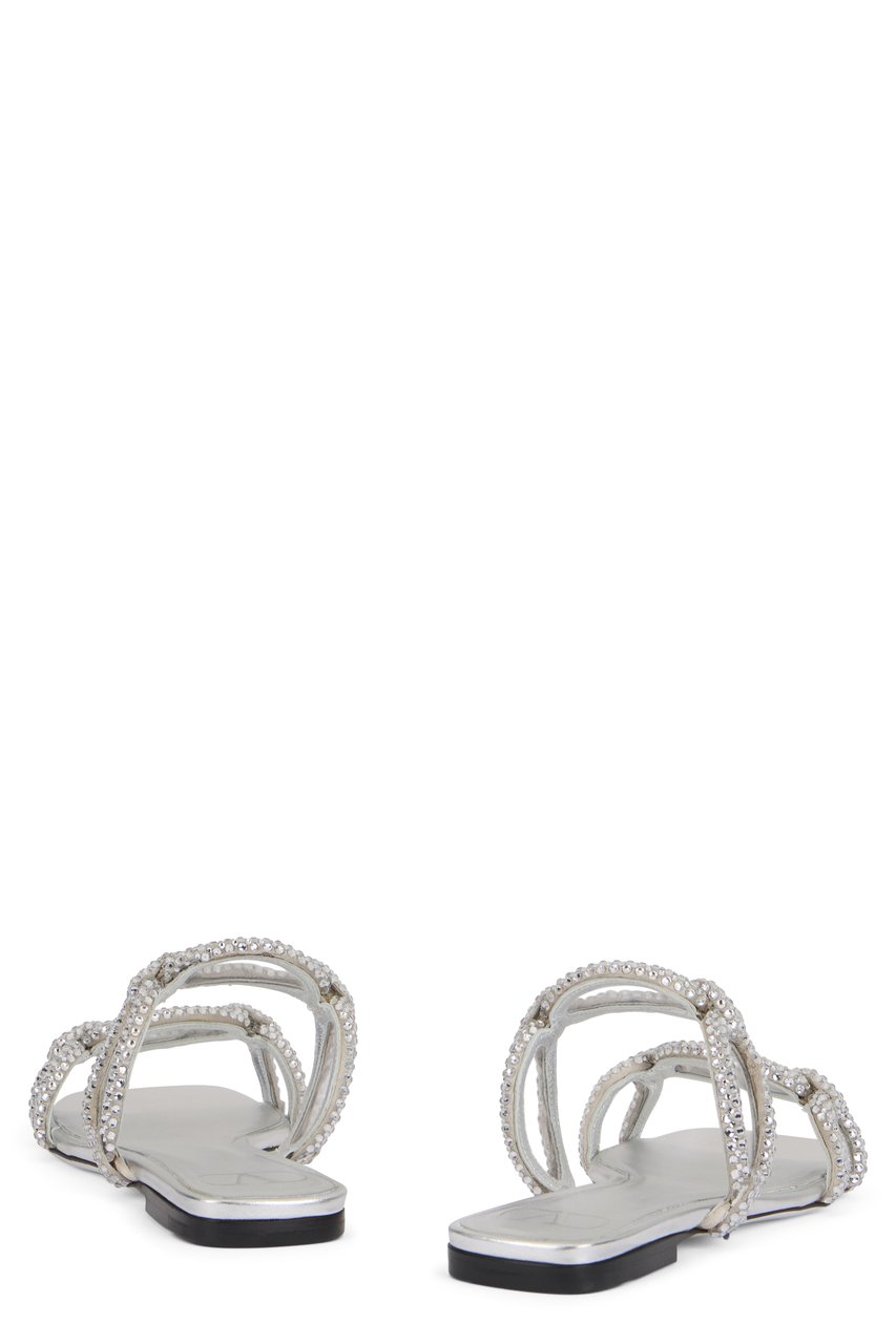 Valentino Square-toe mules Zilver