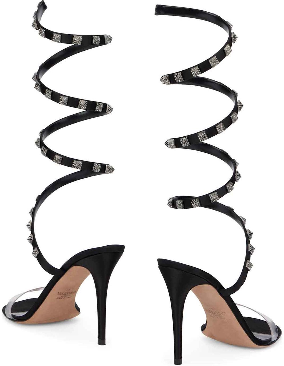 Valentino Valentino Garavani Rockstud Sandals Zwart