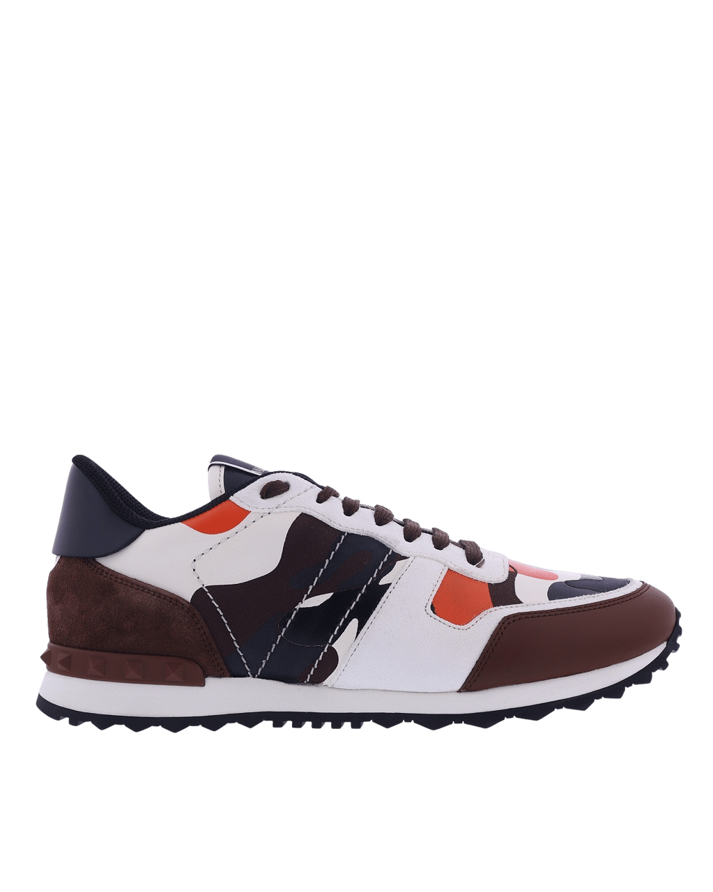 Valentino Heren RockRunner Sneaker Bruin/Wit Bruin