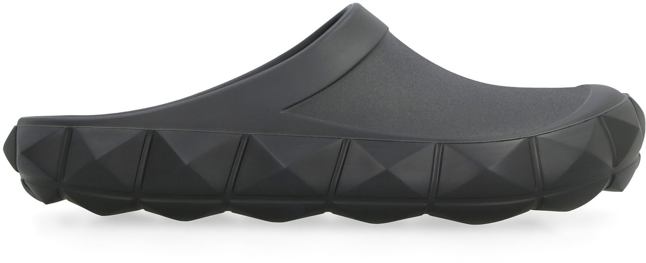 Valentino Valentino Garavani - Slides Roman Stud Turtle in rubber Zwart