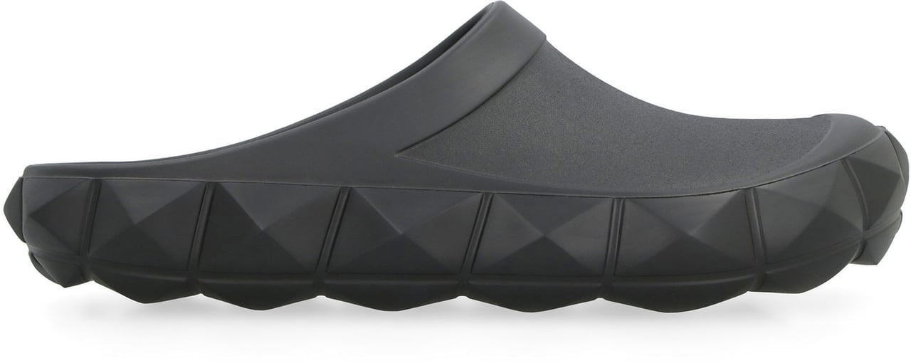 Valentino Valentino Garavani - Slides Roman Stud Turtle in rubber Zwart