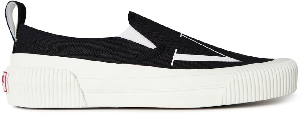Valentino Vltn Logo Slip On Sneakers Zwart
