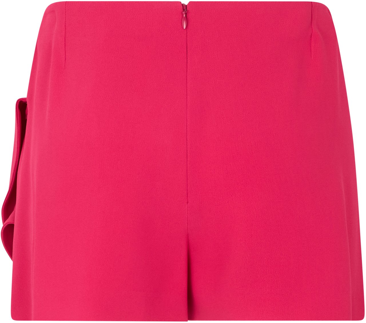 Valentino Mini fuchsia skirt with bow and elegant, lightweight drapes. Roze