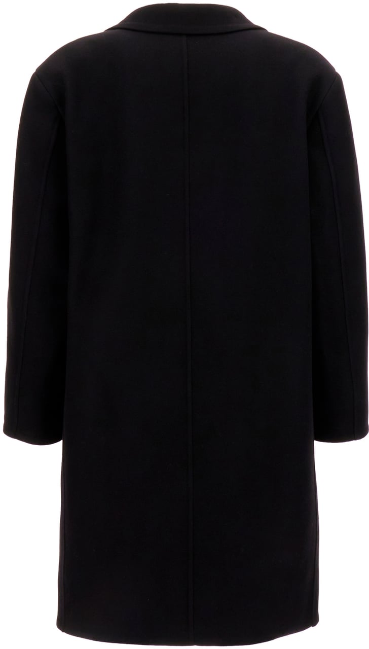 Valentino Valentino Black wool blend coat Zwart