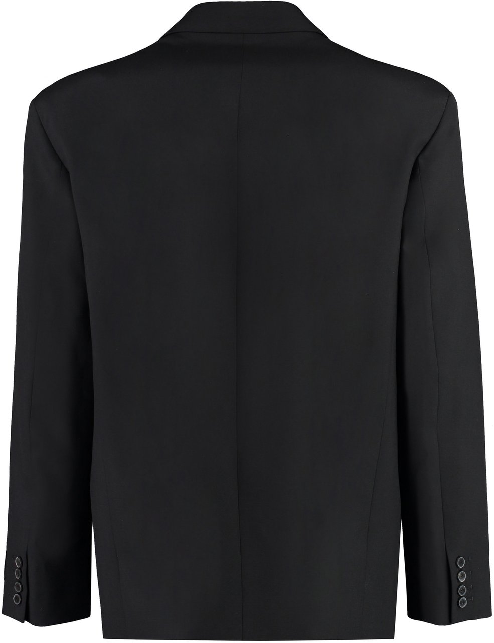 Valentino Double-breasted wool blazer Zwart