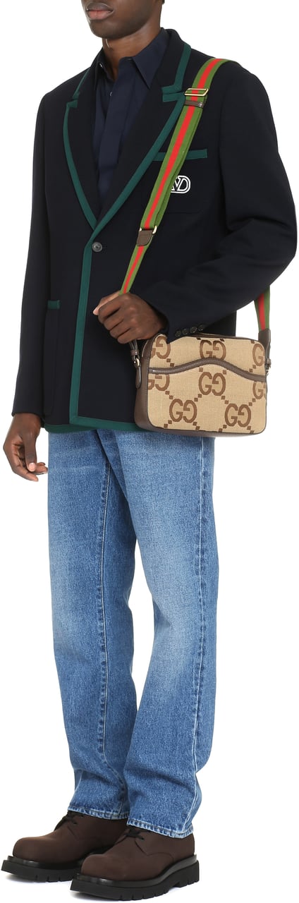 Valentino Wool single-breasted blazer Navy