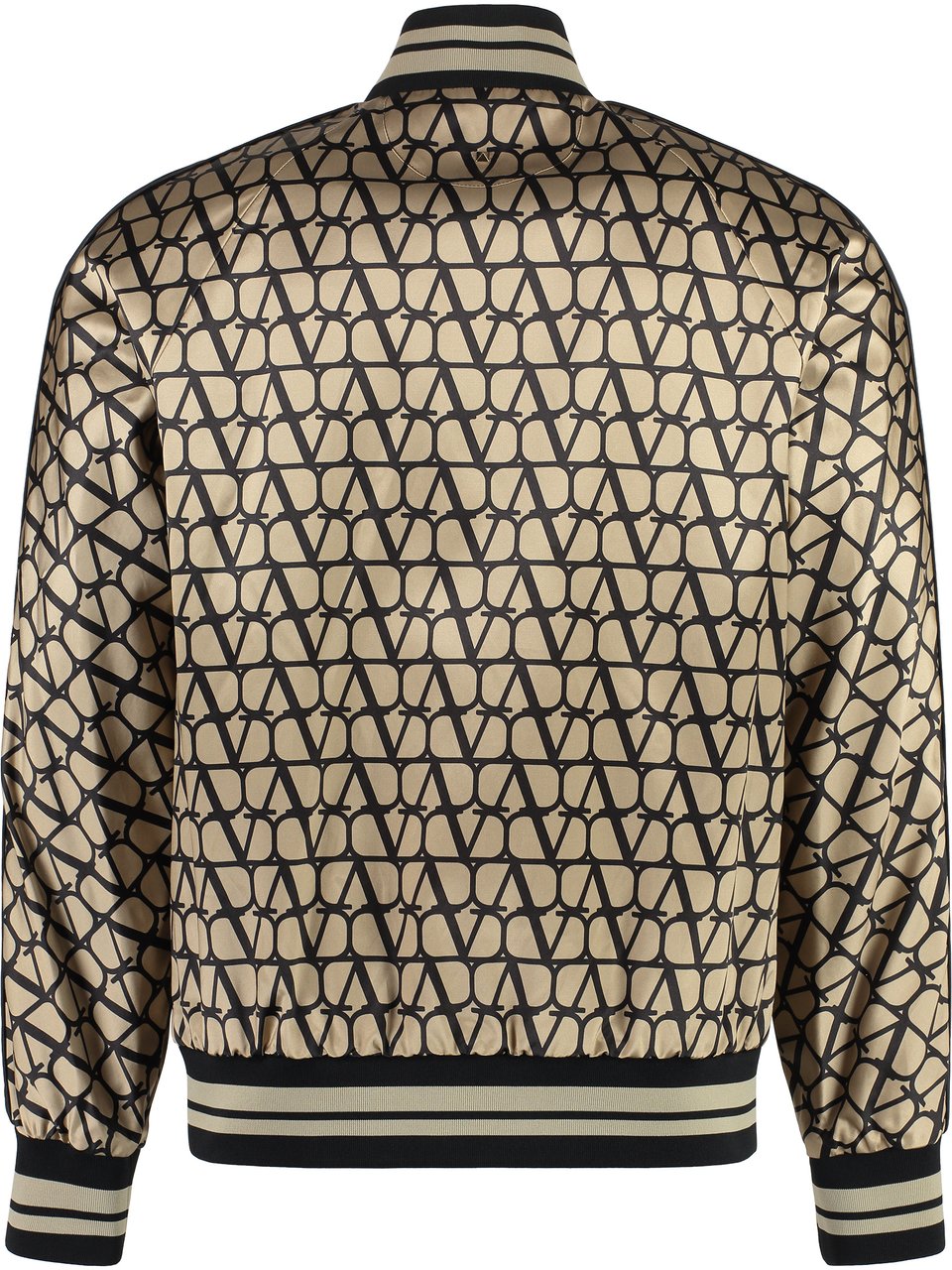 Valentino Printed bomber jacket Beige