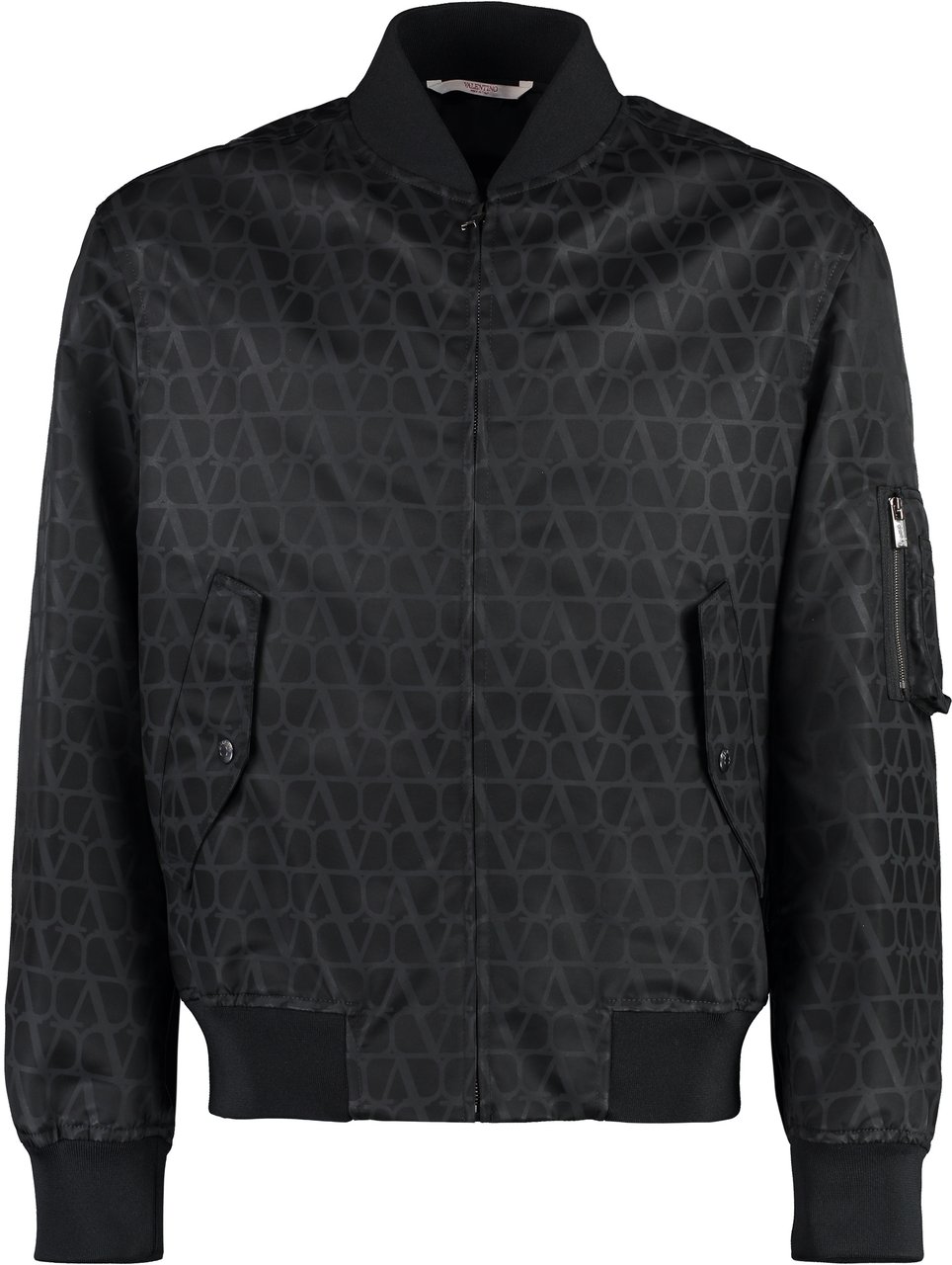 Valentino Nylon bomber jacket Zwart