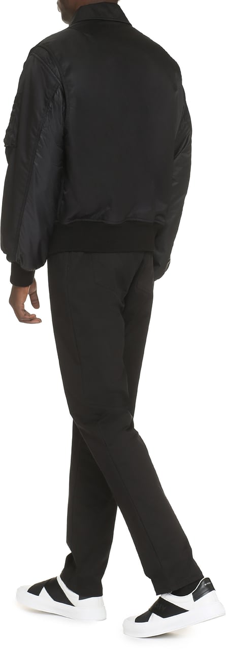 Valentino Nylon bomber jacket Zwart