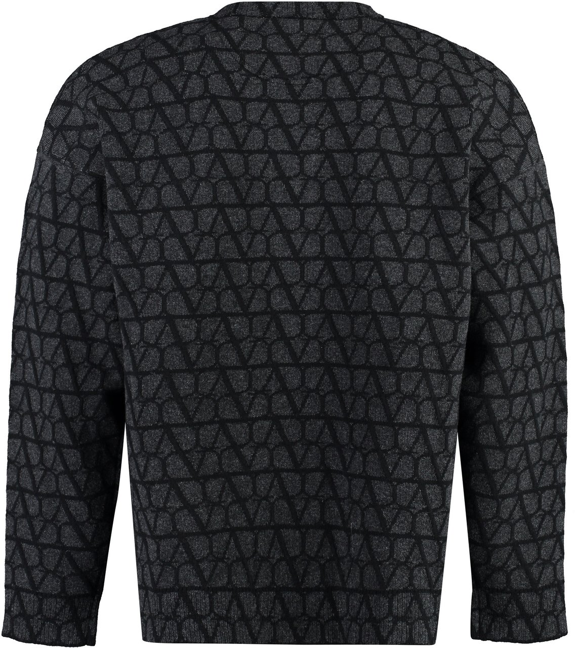 Valentino Crew-neck wool sweater Grijs