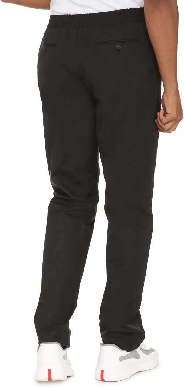 Valentino Cotton trousers Zwart