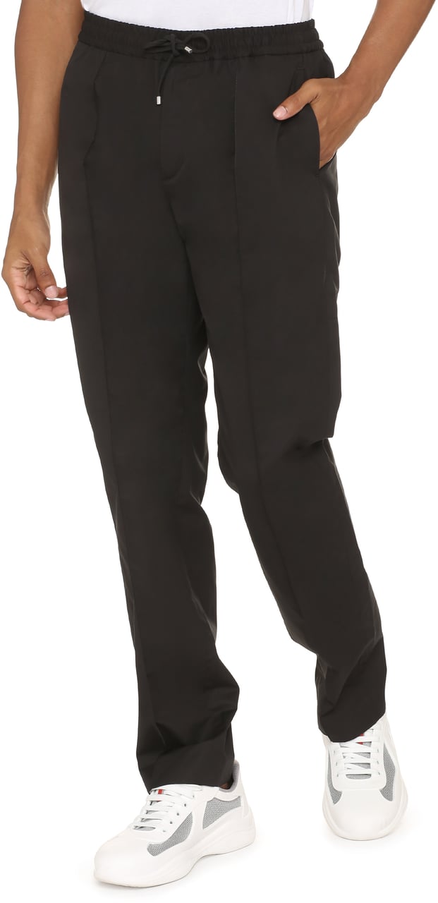 Valentino Cotton trousers Zwart