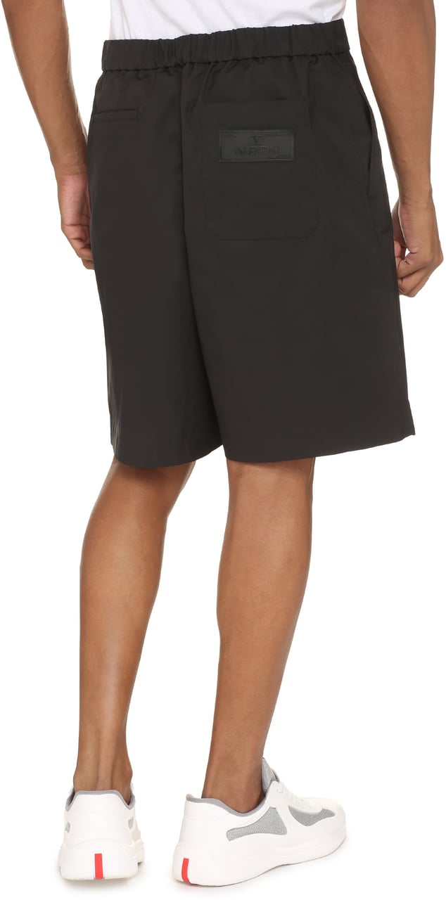 Valentino Nylon bermuda shorts Zwart