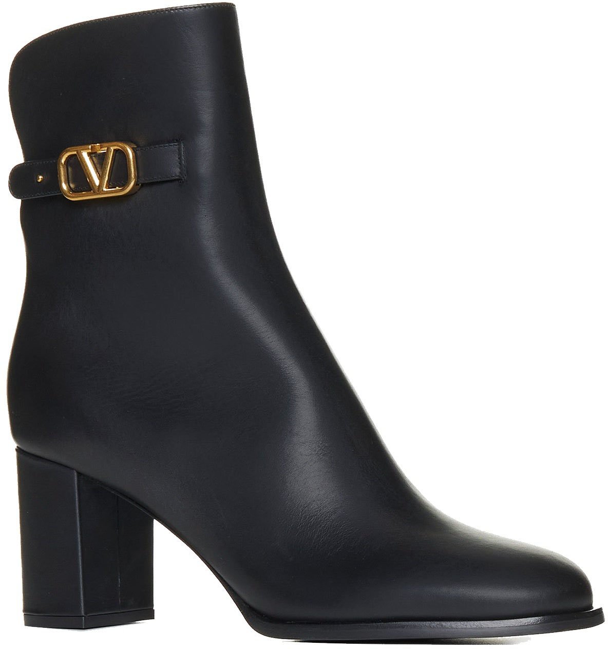 Valentino Valentino Garavani VLogo Signature Leather Boots Zwart