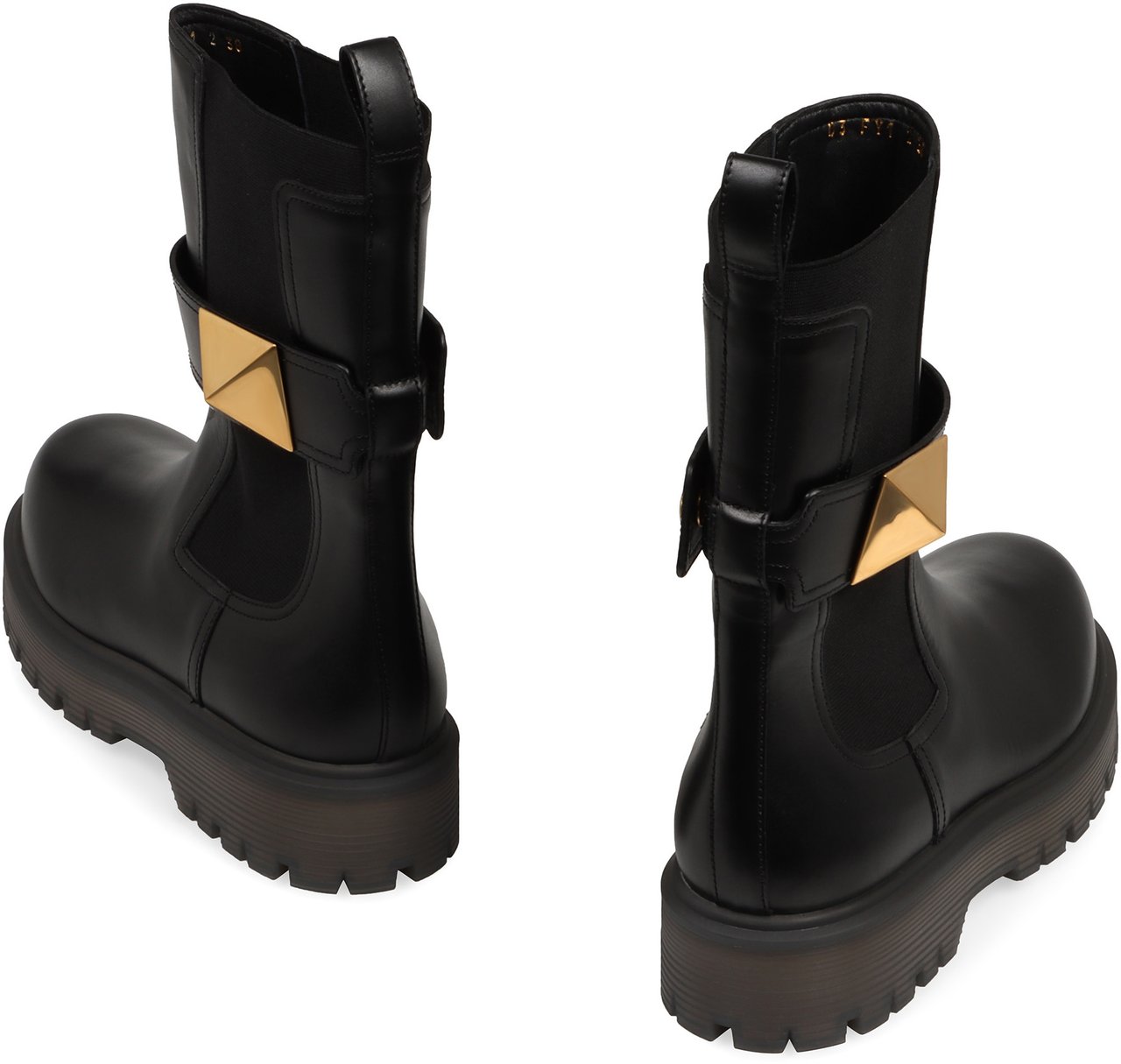 Valentino One Stud leather Chelsea boots Zwart