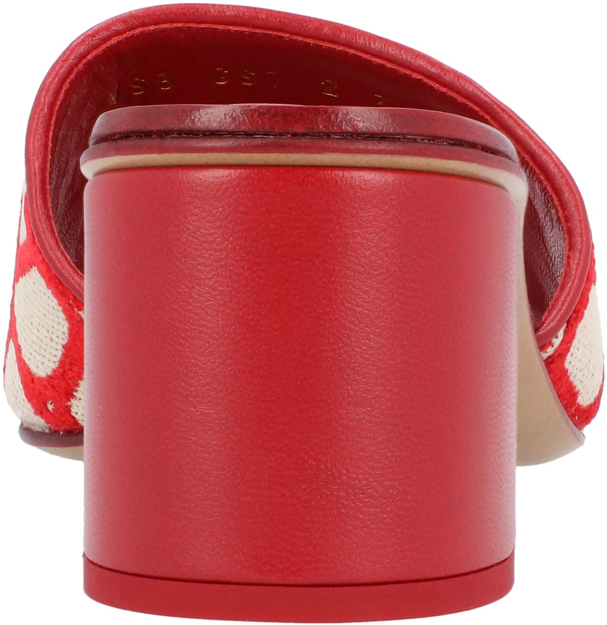 Valentino Vlogo Heel Slides Red Rood