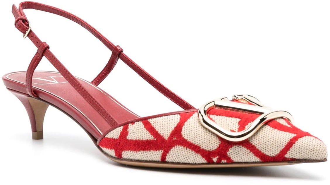 Valentino Valentino Garavani Toile Iconographe Pumps Rood