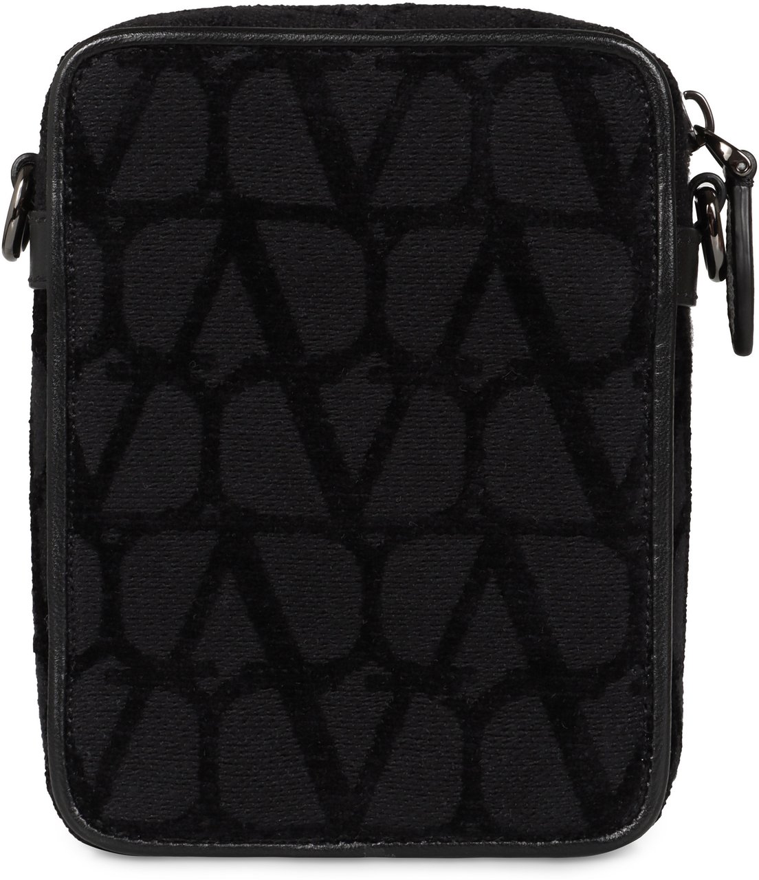 Valentino Locò messenger bag with logo Zwart