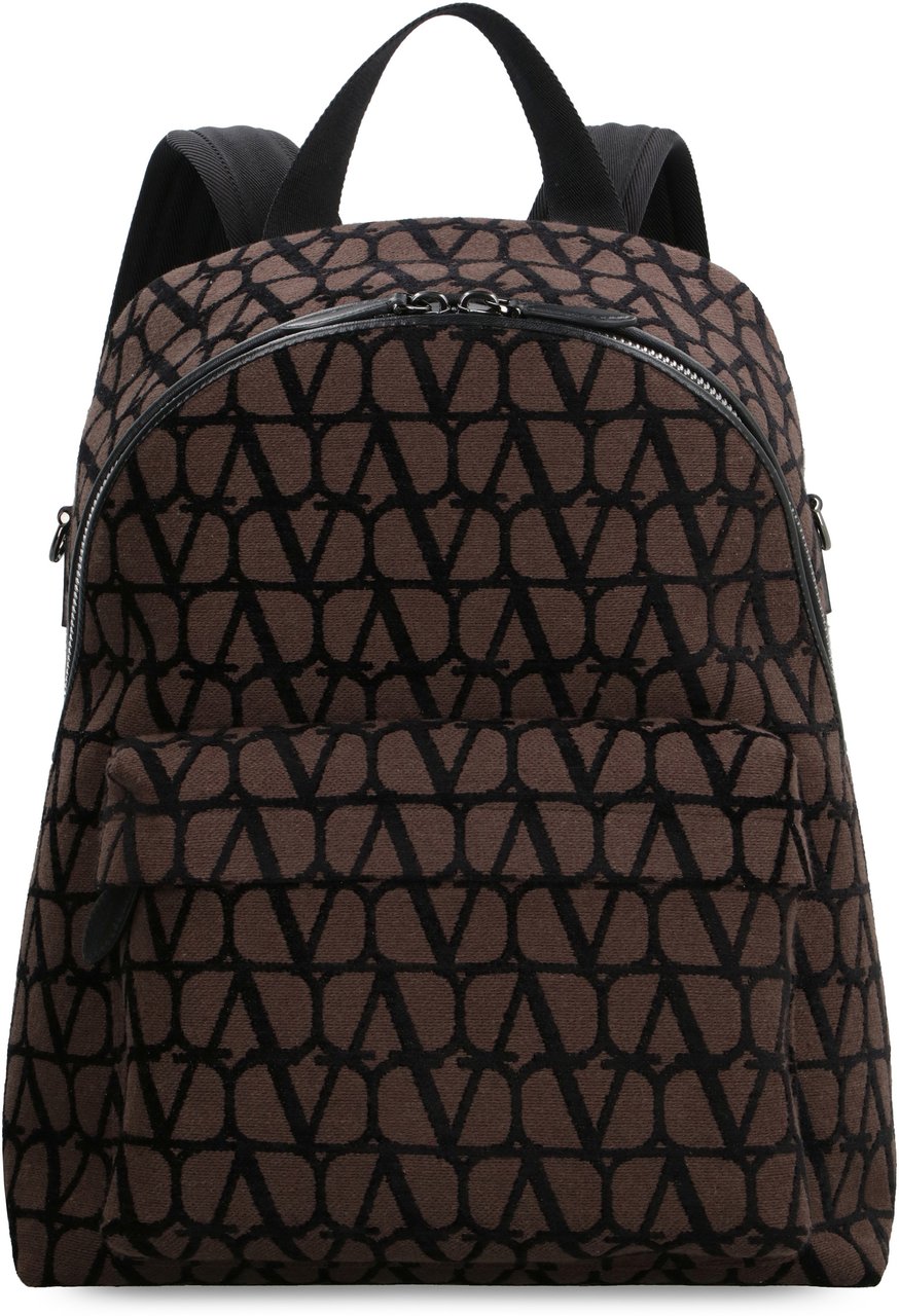 Valentino Toile Iconographe fabric backpack Bruin