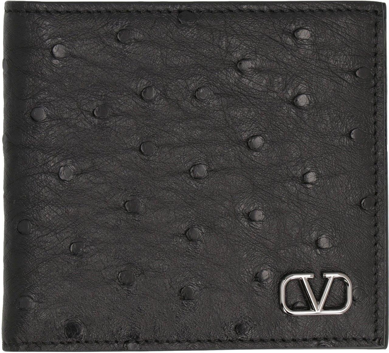 Valentino Garavani - Leather wallet Zwart