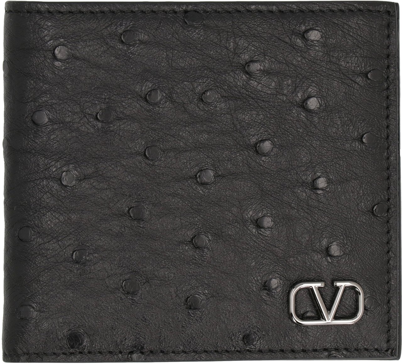 Valentino Garavani - Leather wallet Zwart