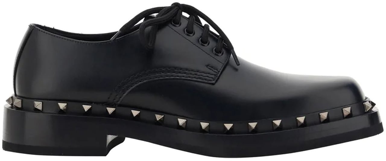 Valentino Valentino Garavani Rockstud Derby Shoes Zwart