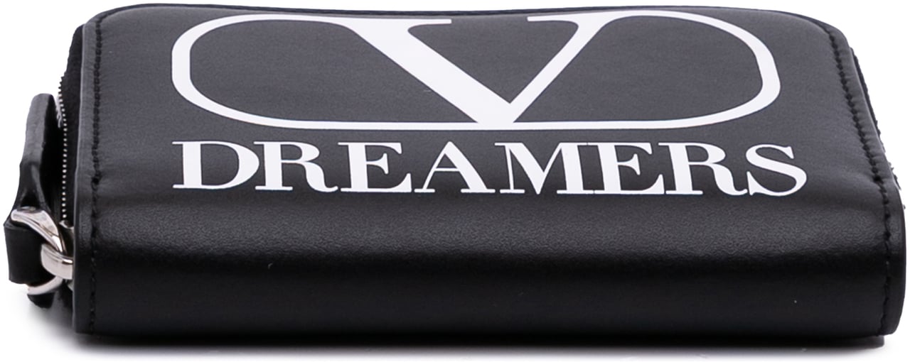 Valentino Leather VLogo Dreamers Neck Wallet Zwart