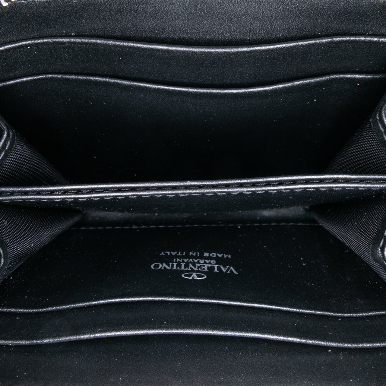 Valentino Leather VLogo Dreamers Neck Wallet Zwart